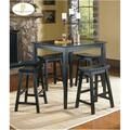 Home Elegance Black Sand-Through Saddle Back Stool 29H, 2PK 5302BK-29